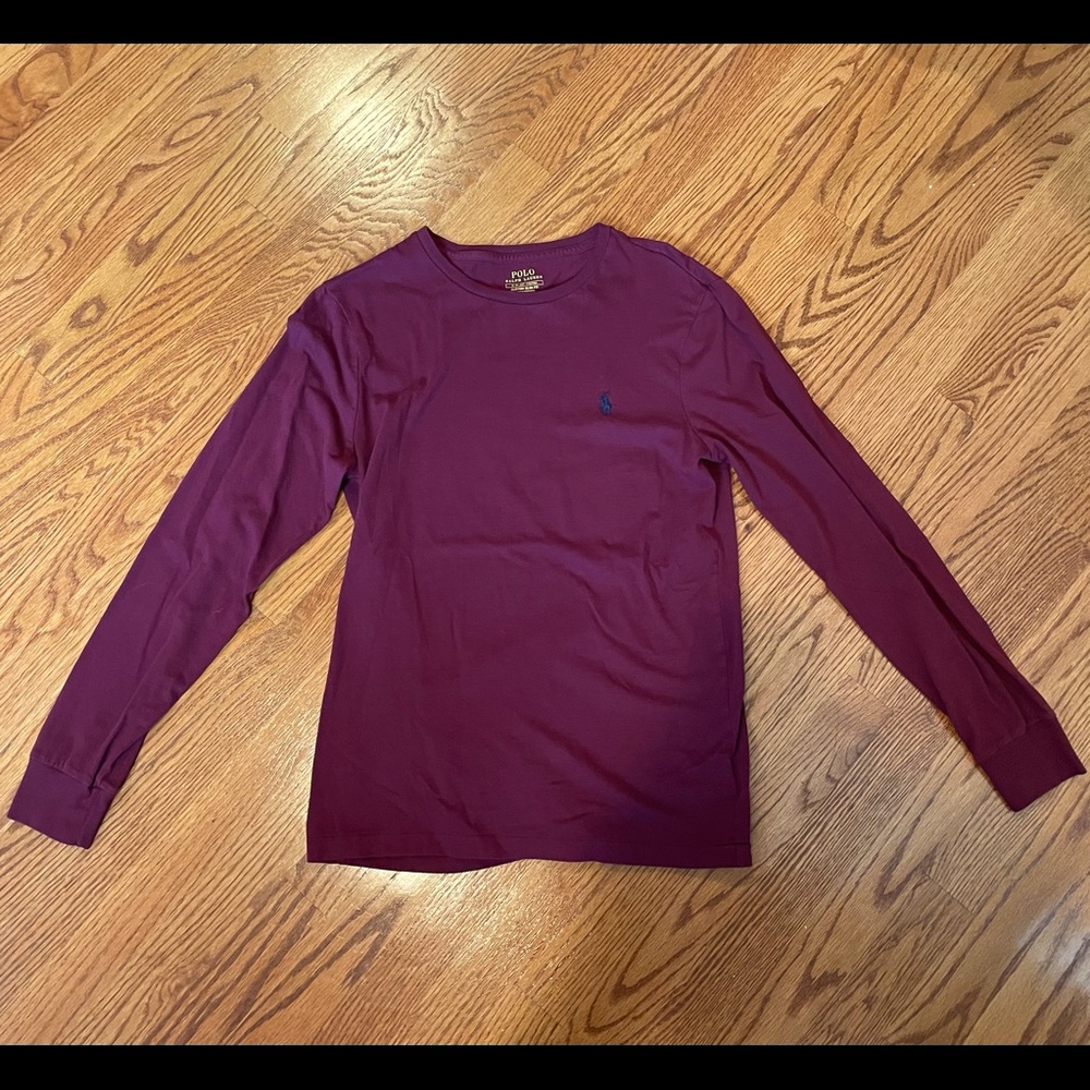 Polo Ralph Lauren Small Maroon Slim Fit Tee